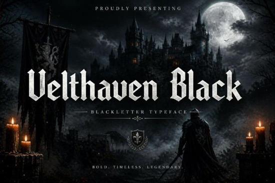 Velthaven Black Font